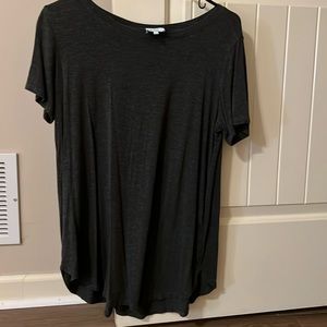 Charcoal colored Tunic Top from The Mint